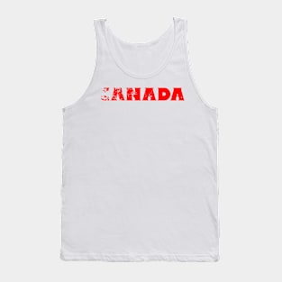 CANADA faded letters Tank Top